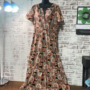 Anthropologie somerset collection maxi dress large